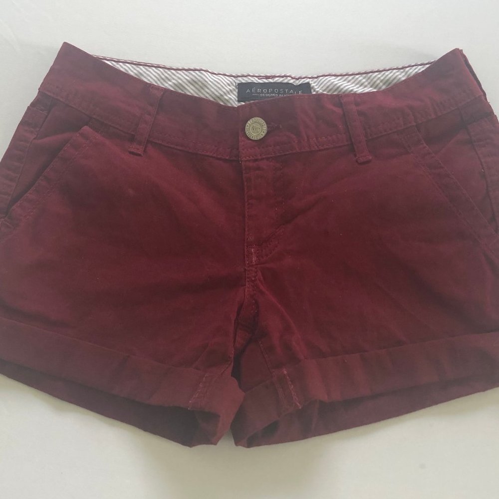 Maroon Cargo Shorts